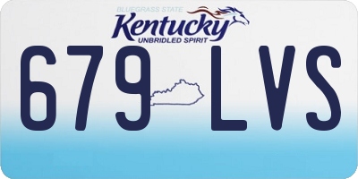 KY license plate 679LVS