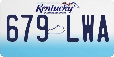 KY license plate 679LWA