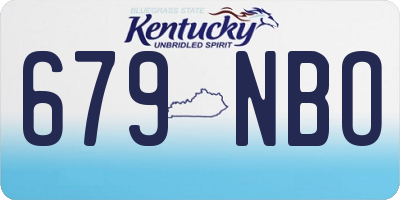 KY license plate 679NBO