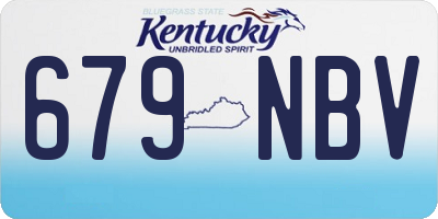 KY license plate 679NBV