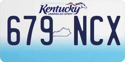 KY license plate 679NCX