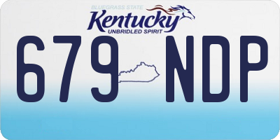 KY license plate 679NDP