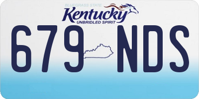 KY license plate 679NDS