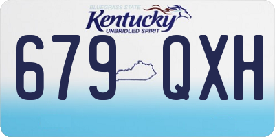 KY license plate 679QXH