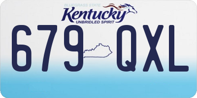 KY license plate 679QXL