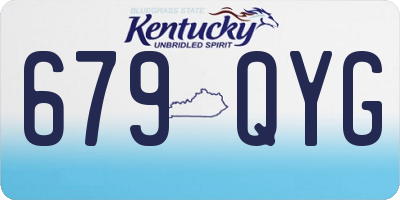 KY license plate 679QYG