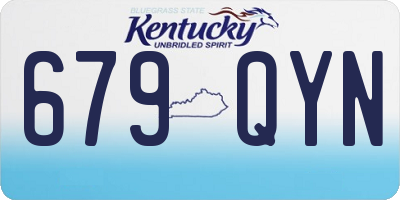 KY license plate 679QYN