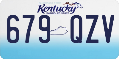 KY license plate 679QZV
