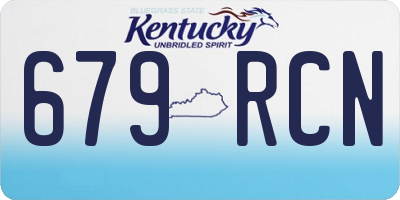 KY license plate 679RCN