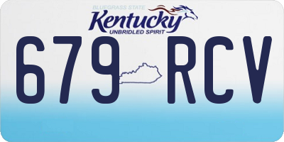 KY license plate 679RCV