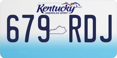 KY license plate 679RDJ