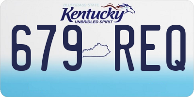 KY license plate 679REQ