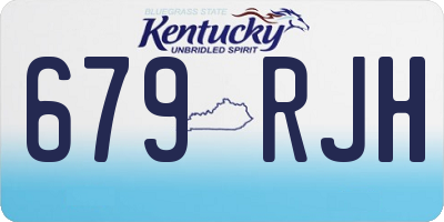 KY license plate 679RJH