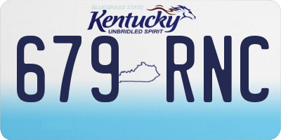 KY license plate 679RNC