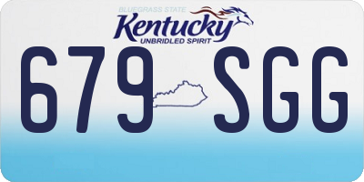 KY license plate 679SGG