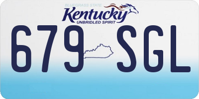 KY license plate 679SGL
