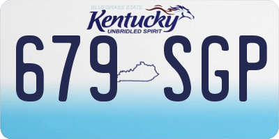 KY license plate 679SGP