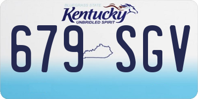 KY license plate 679SGV
