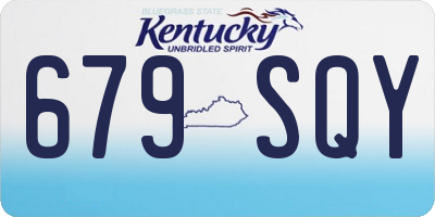 KY license plate 679SQY