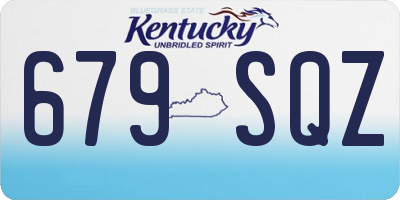 KY license plate 679SQZ