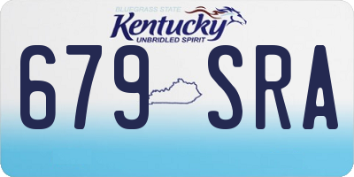 KY license plate 679SRA