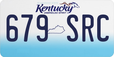 KY license plate 679SRC