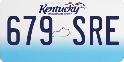 KY license plate 679SRE