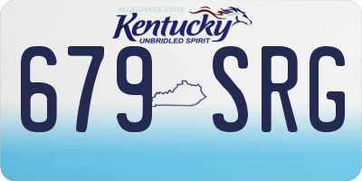 KY license plate 679SRG