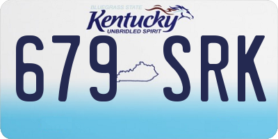 KY license plate 679SRK