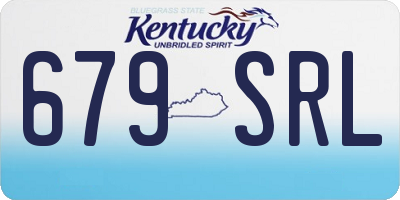 KY license plate 679SRL