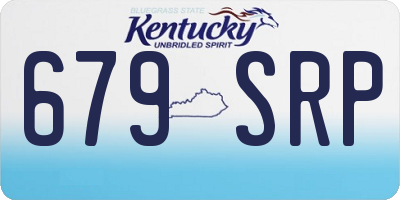 KY license plate 679SRP