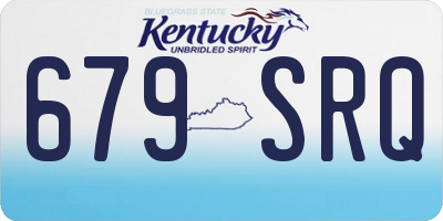 KY license plate 679SRQ