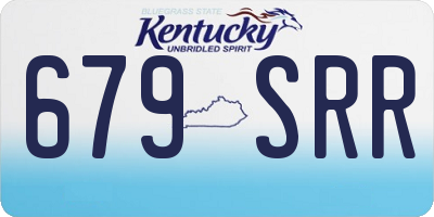 KY license plate 679SRR