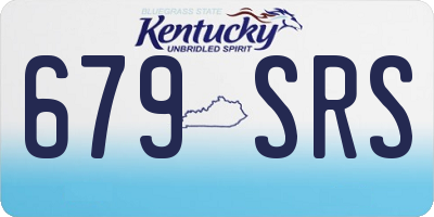 KY license plate 679SRS
