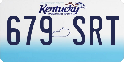 KY license plate 679SRT