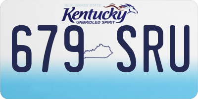 KY license plate 679SRU
