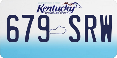 KY license plate 679SRW