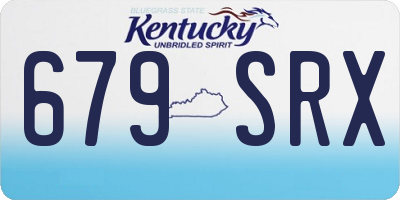 KY license plate 679SRX