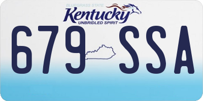 KY license plate 679SSA