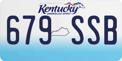 KY license plate 679SSB