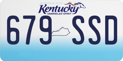 KY license plate 679SSD