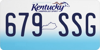 KY license plate 679SSG