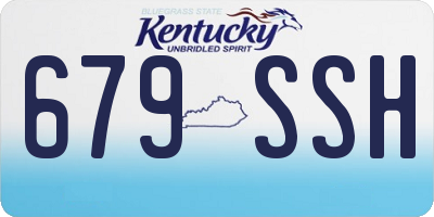 KY license plate 679SSH