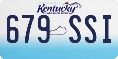KY license plate 679SSI