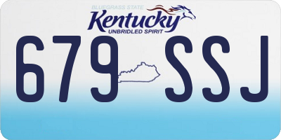 KY license plate 679SSJ