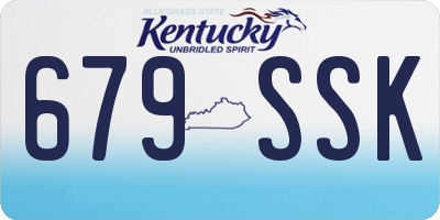 KY license plate 679SSK