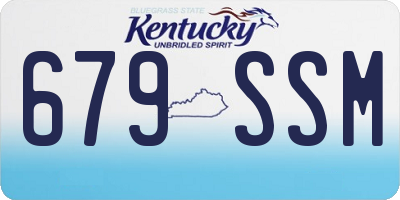 KY license plate 679SSM