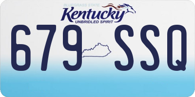 KY license plate 679SSQ