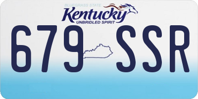 KY license plate 679SSR