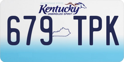 KY license plate 679TPK